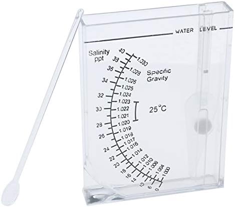 Akvarijní hydrometry |  Tester slanosti Transparentní akrylový akváriový mořský hydrometr Měřič slanosti Test specifické hmotnosti pro rybník, akvárium, slanou a sladkou vodu Akvarijní hydrometry Akvarijní hydrometry