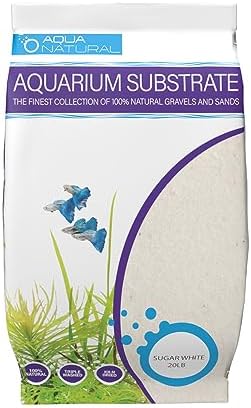 Akvarijní substrát |  Aqua Natural Bílý Písek Cukrový 2Lb Substrát pro Akvaristiku, Akvária, Vivária a Terária Akvarijní substrát Akvarijní substrát