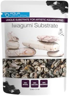 Akvarijní substrát |  Aqua Natural Iwagumi Pebble – Gunsmoke 3,5 kg – Ultra prémiový substrát pro akvaristiku, akvária, vivária a terária Akvarijní substrát Akvarijní substrát