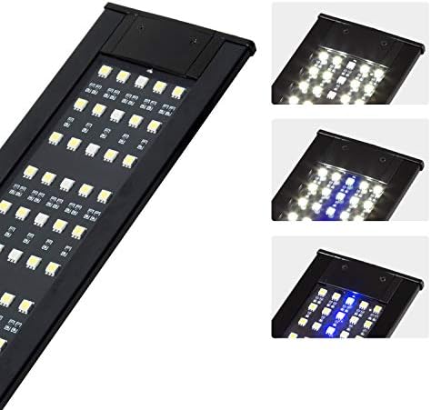 Akvarijní světla |  Akvarijní osvětlení pro plazy, ultra tenké LED světlo pro denní a noční osvětlení, 3 barevné režimy, LED kryt 15W pro terária o velikosti 18 palců nebo větší, ideální pro akvária s rostlinami a rybami. Akvarijní světla Akvarijní světla