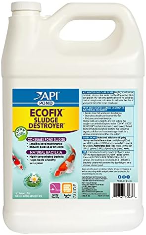 Údržba vody v akváriu |  Ekologický čistič kalu do rybníků Pond Ecofix – čistič vody a odstraňovač kalu, 1-galonová láhev Údržba vody v akváriu Údržba vody v akváriu