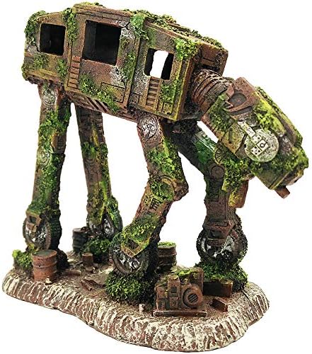 Dekorace do akvária |  Dekorace do akvária At-At Imperial Walker – Ornament z pryskyřice pro rybičky, tropické betta, skrýšová jeskyně. Dekorace do akvária Dekorace do akvária